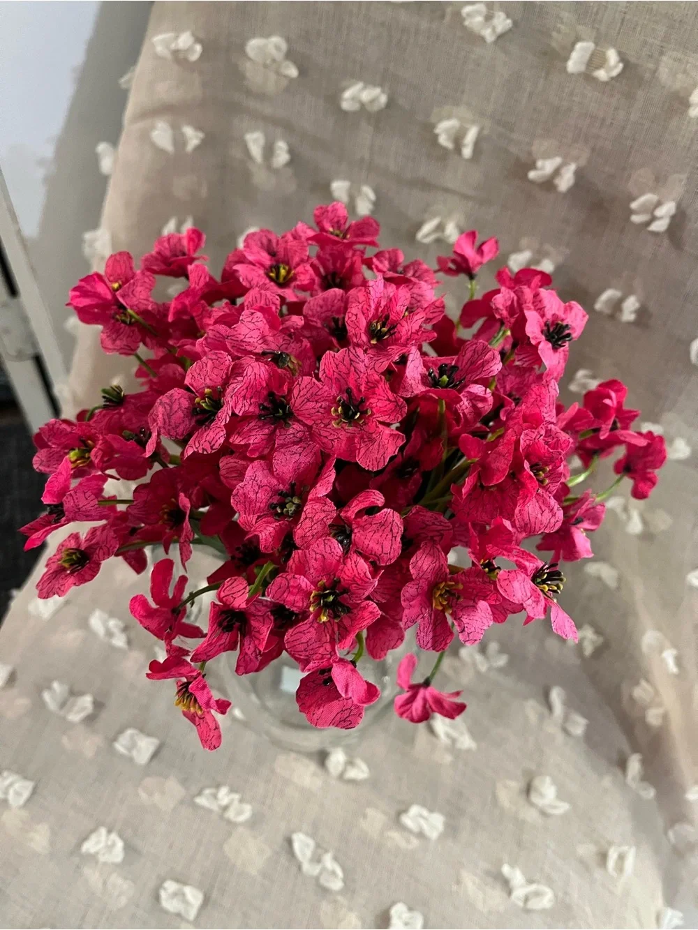 Fuchsia Outdoor Artificial Flower Bouquet - Home Accents